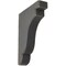 Ekena Millwork 1 3/4"W x 7 1/4"D x 9 1/2"H Bedford Wood Vintage Decor Bracket, Black BKTWD02X07X10BEBL - alternate 1